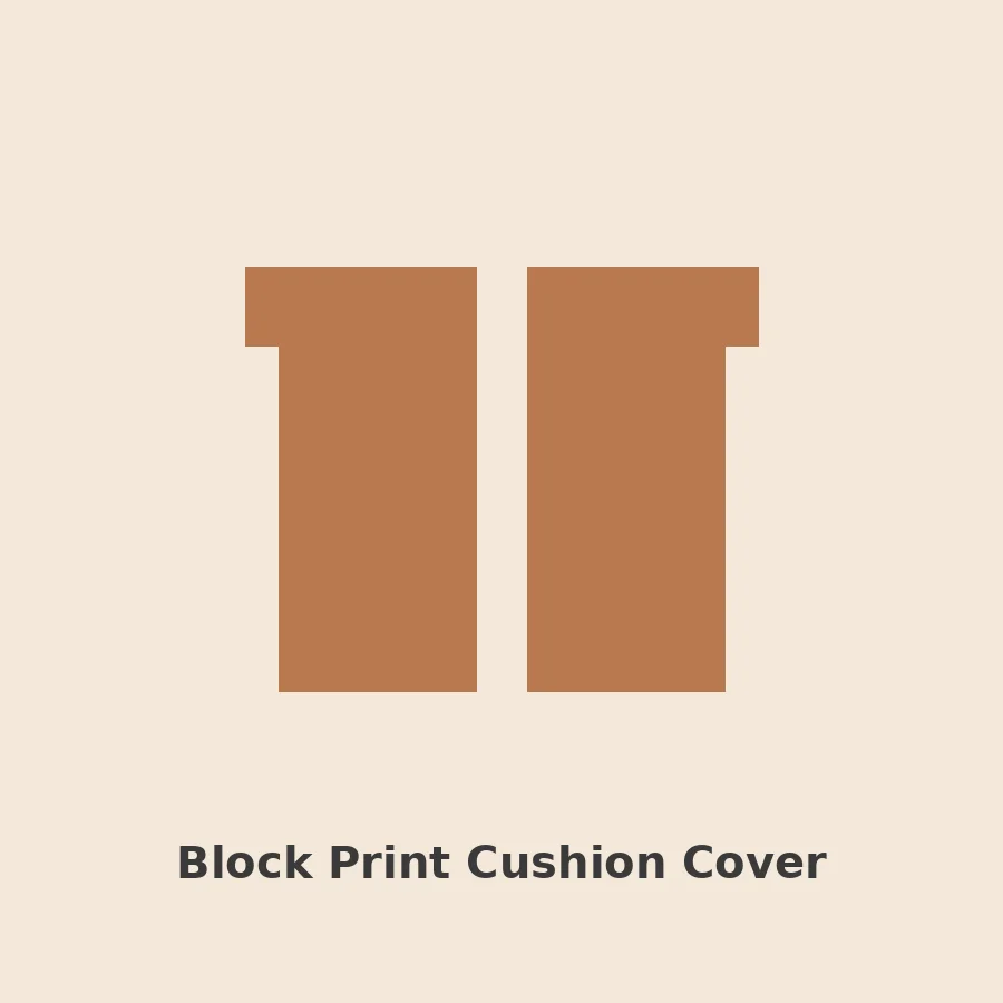 Block Print Cushion Cover